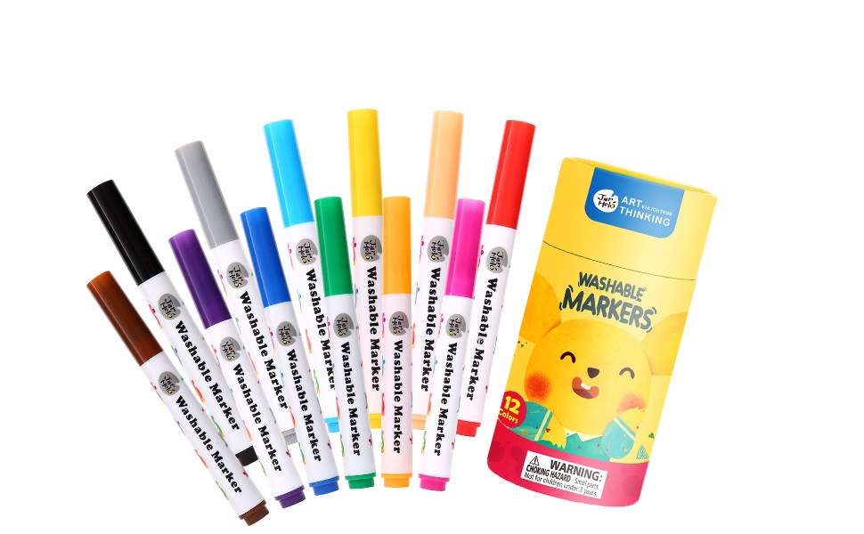 Jar Melo 12 Colors Washable Silky Crayons, Non Toxic, Art Tools  and 45.3 X 31.5 Giant Coloring Poster, Drawing Fun : Toys & Games