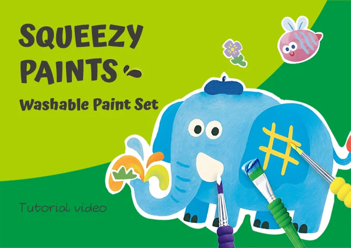 Squeezy Paints Washable Paint Set