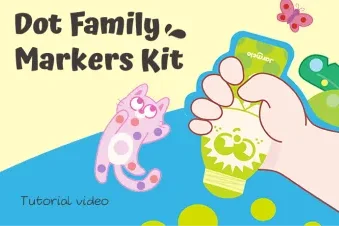 Jar Melo Dot Family Dot Markers