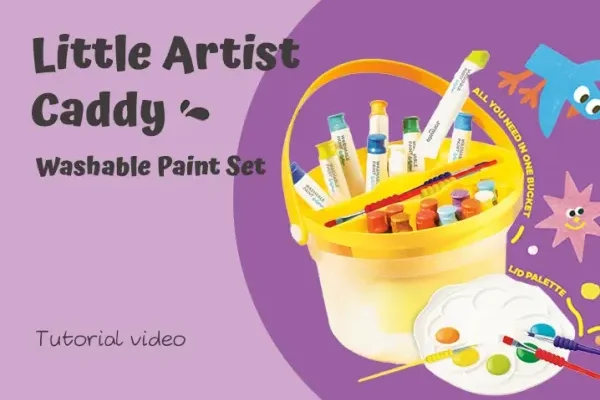 Little Artist Caddy Washable Paint Set