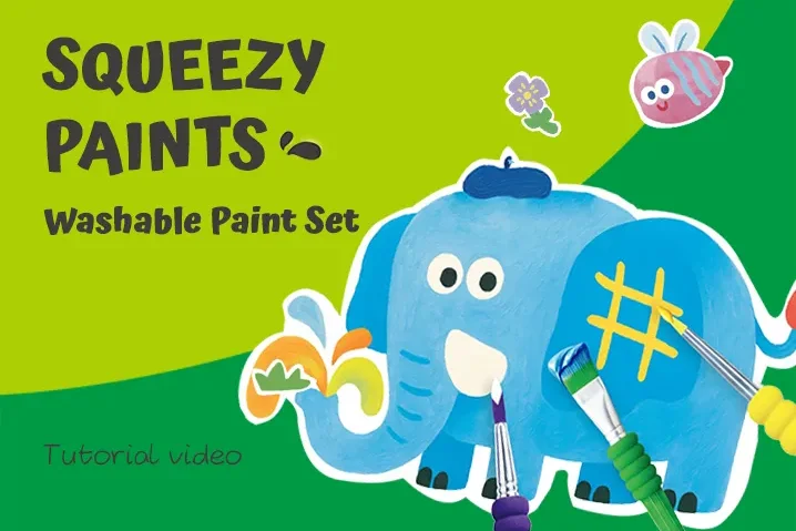 Squeezy Paints Washable Paint Set