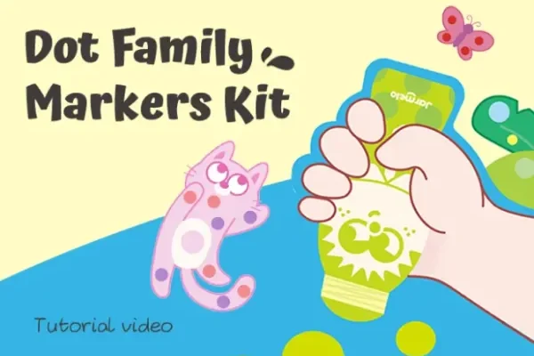 Jar Melo Dot Family Dot Markers