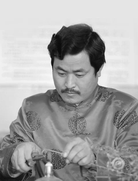 Portrait of collaborating artist Wang Yongxun from China