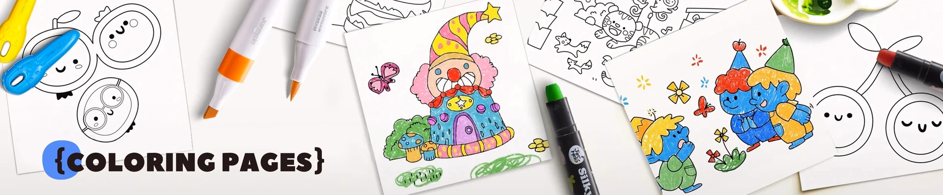 Coloring pages banner image